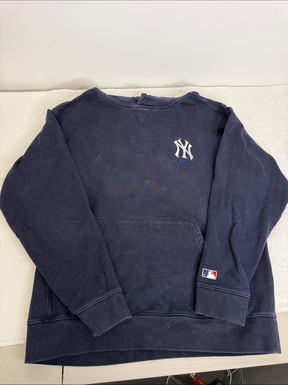 Kith x MLB Navy Crewneck Hoodie